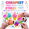 Anti Anxiety Toy Squishy Dumpling Sensory Toy Squishies Stress Relief Toy Squishys Fidget Toy Gift Item of Ice Cream and Cone Shapes Toy for Kids and Adults